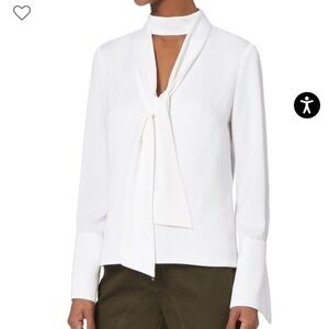 Intermix Rinnah Tie Detail Choker Neck Blouse